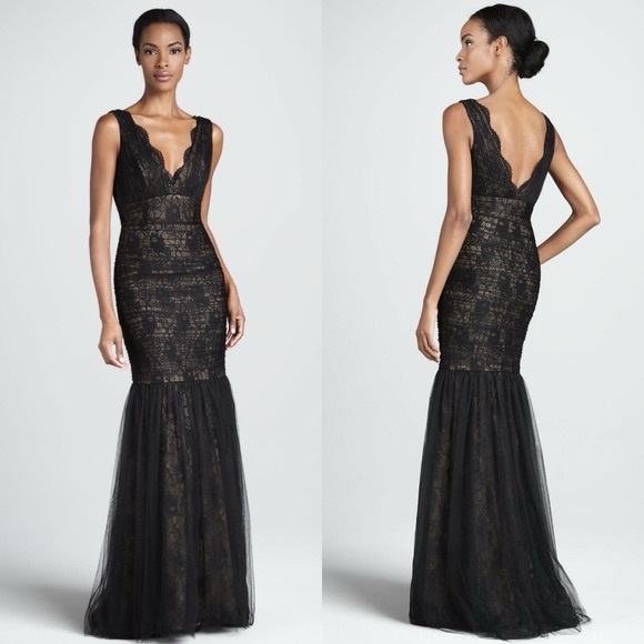 Monique Lhuillier Lusting Over You Black Gown $598 - Picture 13 of 16
